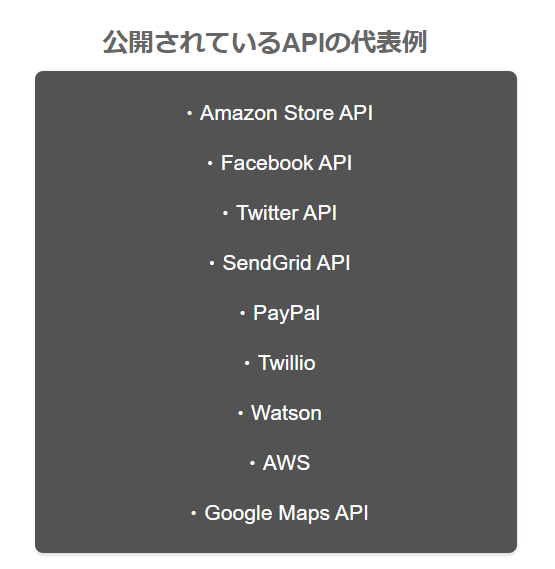 APIを外部へ公開する仕組み